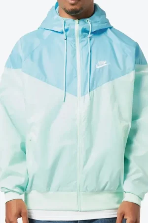 Nike Sportswear Windrunner Blue Mint Hooded Jacket