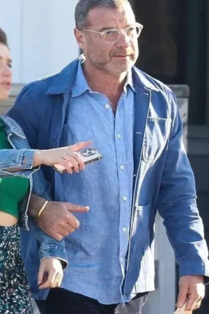 The Perfect Couple 2024 Liev Schreiber Blue Jacket
