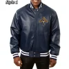 Florida Panthers Varsity Navy Leather Jacket
