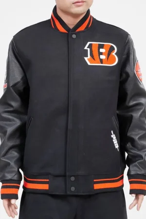 Mash Up Cincinnati Bengals Varsity Black Jacket