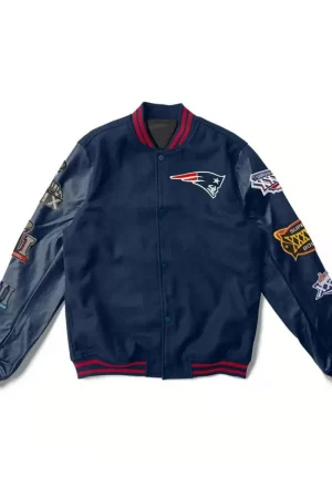 Varsity New England Patriots 6X Super Bowl Champions Navy Jacket