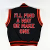 Motto 2.0 Clark Atlanta University Varsity White and Black Jacket