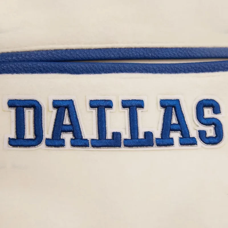 Dallas Cowboys Retro Classic Varsity Cream Jacket