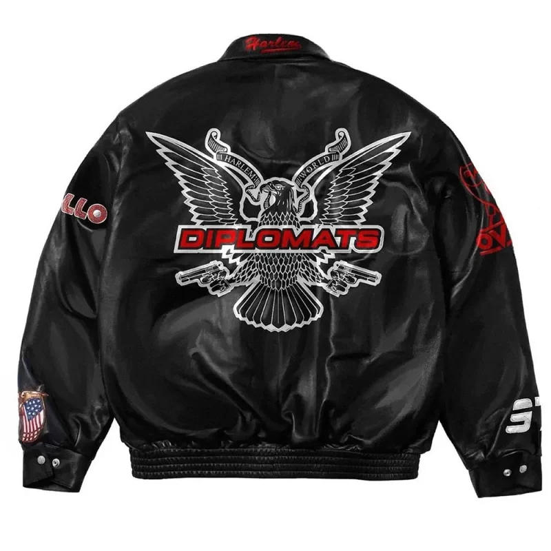 OVO Dipset Diplomats Leather Jacket