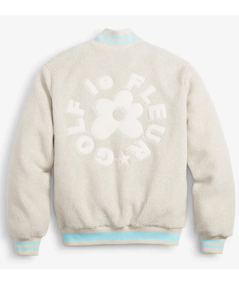 X Converse Golf Le Fleur Bomber Sherpa Jacket