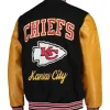 Kansas City Chiefs Letterman Gold and Black Jacket