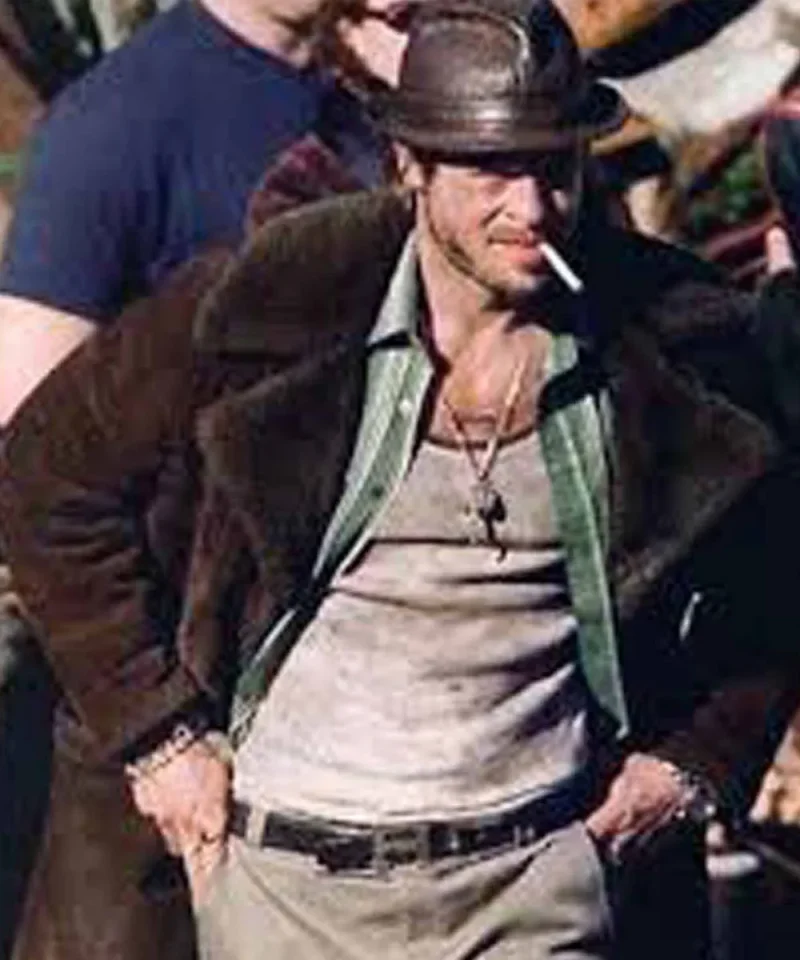 Brad Pitt Snatch Shearling Coat