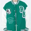 Black Air Design Corp Funny Skull Punk Star Letterman Jacket