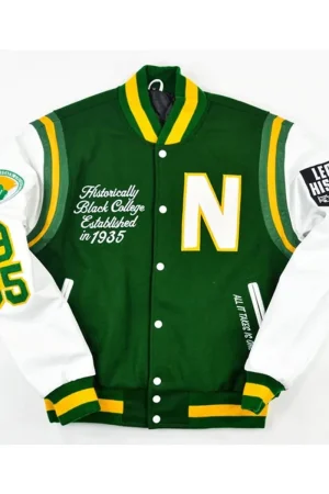 Motto 2.0 Norfolk State University Varsity Green Jacket