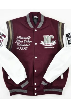 North Carolina Central University Motto 2.0 Letterman Purple Jacket