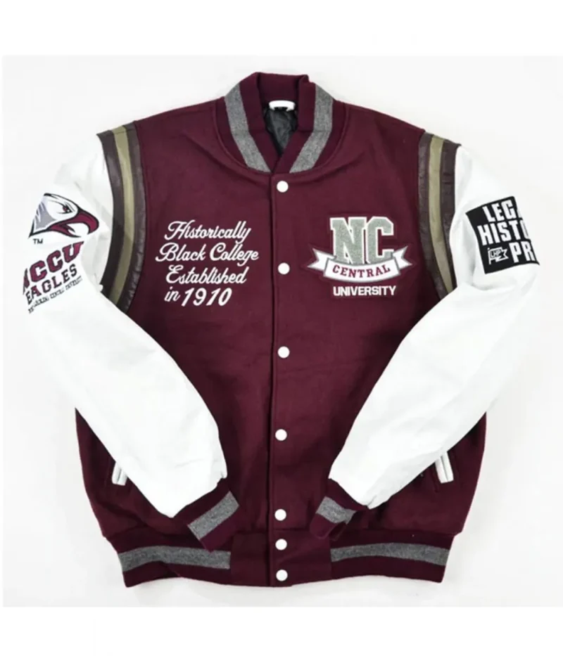 North Carolina Central University Motto 2.0 Letterman Purple Jacket