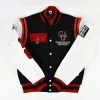 Motto 2.0 Clark Atlanta University Varsity White and Black Jacket
