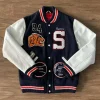 Supreme Tiger Varsity Navy Blue/White Jacket