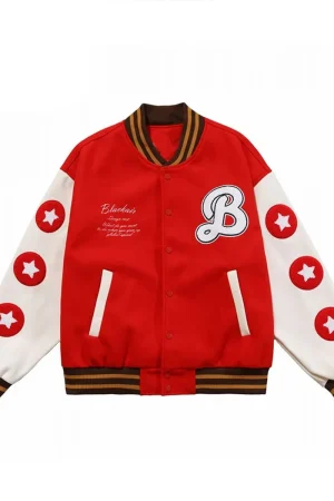Black-Air Better with Burger Fries Letterman Jacket