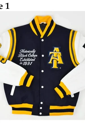 North Carolina A&T State University Aggie Pride Blue Varsity Jacket