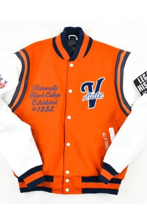 Virginia State University Motto 2.0 Hail State Varsity Jacket