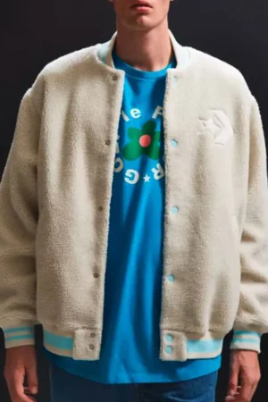 X Converse Golf Le Fleur Bomber Sherpa Jacket