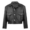 Chicago Cowhide Leather Police Jacket