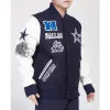 Dallas Cowboys Animal Patches Navy Varsity Jacket