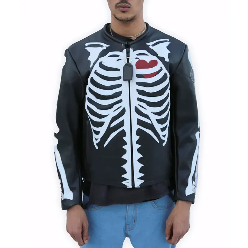 Usher Punisher Skeleton Leather Jacket