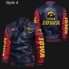 Iowa Hawkeyes Bomber Varsity Leather Jacket