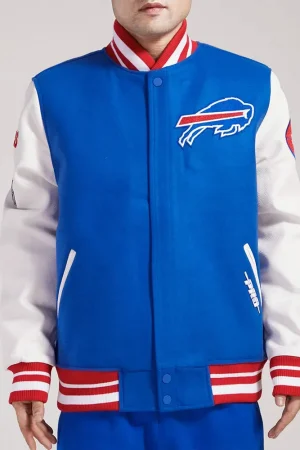 Buffalo Bills Old English Classic Rib Varsity Jacket