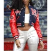 Women’s Howard University Cropped Varsity Jacket