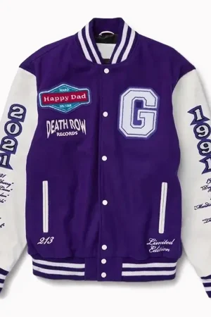 Happy Dad Death Row Varsity Jacket