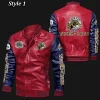Hamilton Tiger-Cats Bomber Varsity Leather Jacket