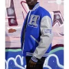 Men’s Hampton University Royal and Gray Varsity Jacket