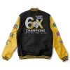 6X Pittsburgh Steelers Super Bowl Champions Yellow/Black Varsity Jacket