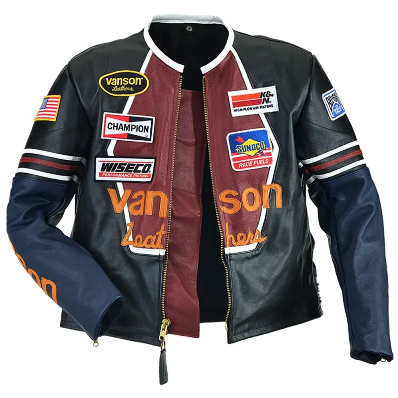 Vanson Star Leather Jacket
