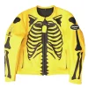 Vanson Skeleton Yellow/Red Leather Jacket