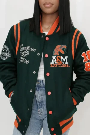 Florida A&M University 1887 Green Varsity Jacket