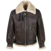Leon Kennedy Resident Evil 4 Remake Shearling Jacket