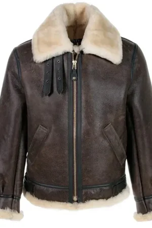 Leon Kennedy Resident Evil 4 Remake Shearling Jacket