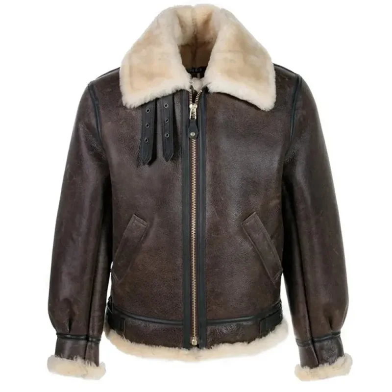 Leon Kennedy Resident Evil 4 Remake Shearling Jacket