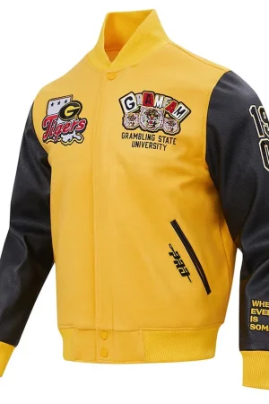 Grambling Tigers Homecoming Gold Varsity Jacket