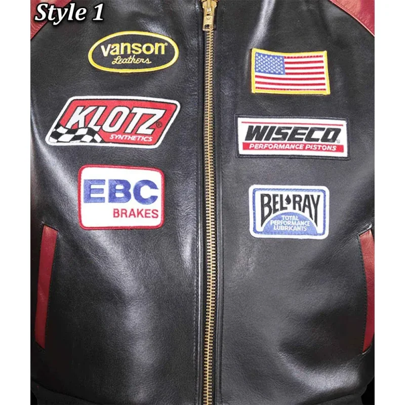 Vanson Race Team Leather Jacket